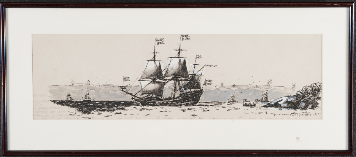 Vasa på sin jungfrufärd 10 augusti 1628