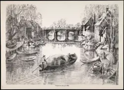 Vaterland bro omkring år 1800 [litografi]