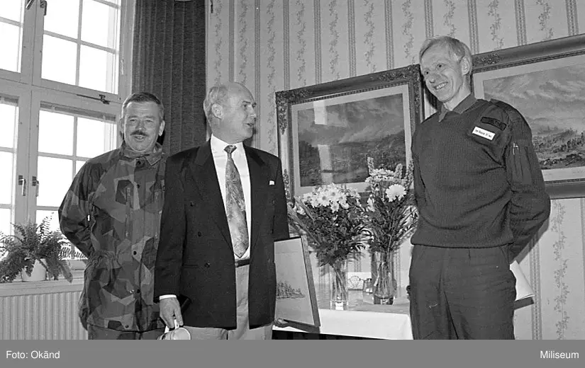 Bertil Jillbrat, Ing 2; Olle Norman; Börje Seltin, Ing 2 på Husarmässen.