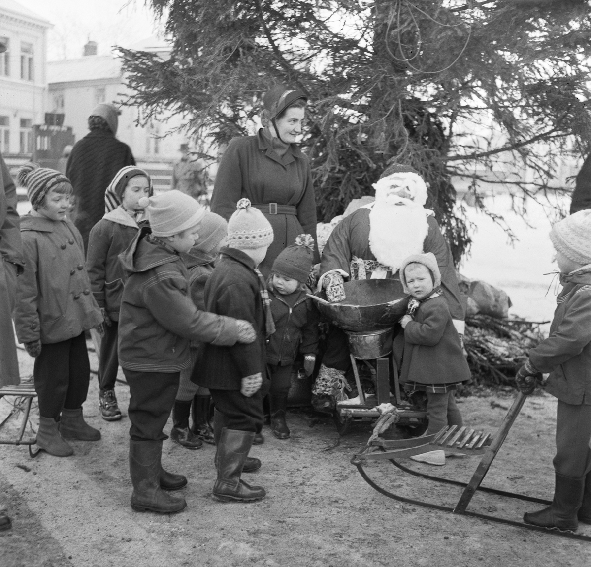 Juletresalg på Torget