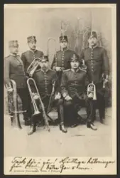 Blekinge bataljons mässingssextett.