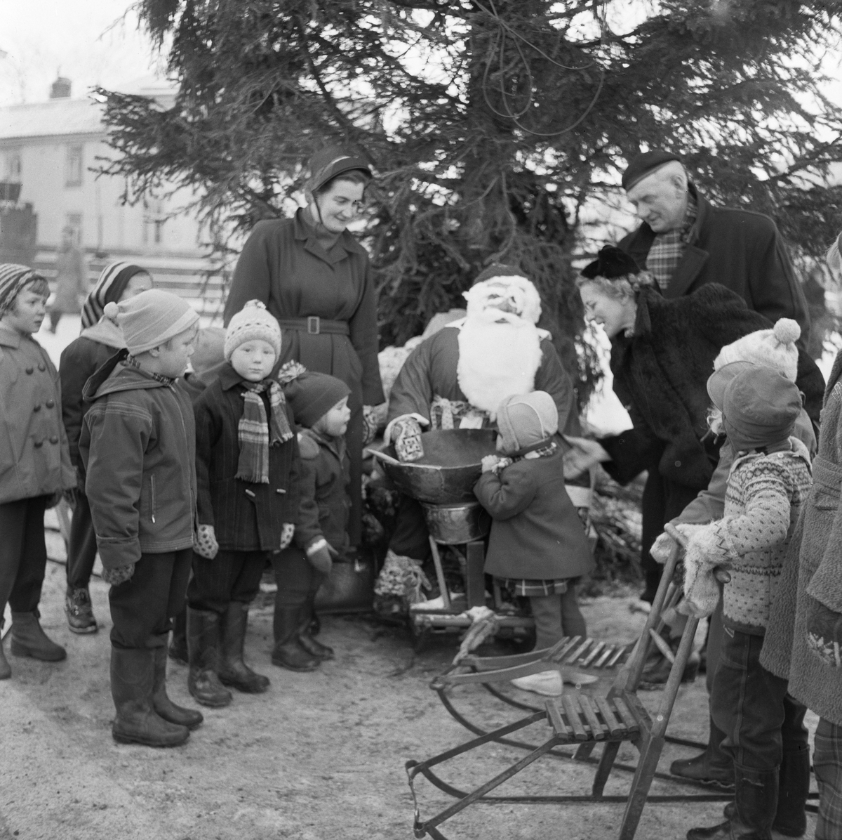Juletresalg på Torget