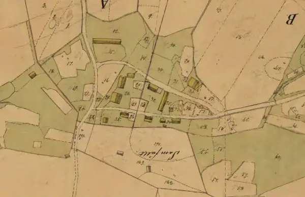 Översiktskarta Öfver-Maland 1858