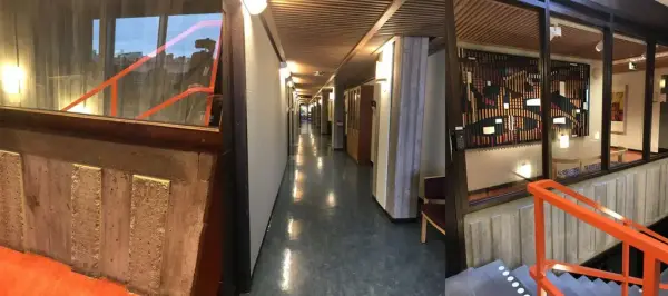 Korridor och trapphus i Regionens hus, Härnösand