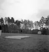 Gymnastiken 1944.
Gymnastikuppvisning på matta, av några kvinnliga gymnaster.