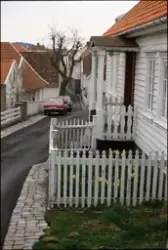 Gamle Skudeneshavn. Våren 1988. Gatemotiv - Fargebilder (dias)