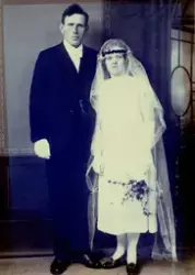 Brudebilde av Hilda Hennø og Ingolf Telle.