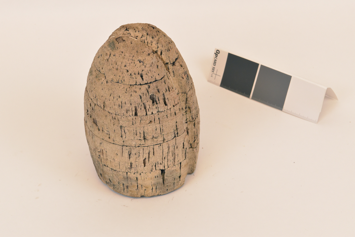 Korkflottør. Oval form.
