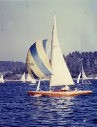 Fotografi ur Detlow von Brauns album. Segelbåten GITA.