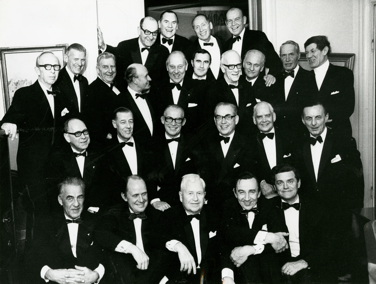Fotografi ur Detlow von Brauns album. Föreningen Skothalarnas 40-årsjubileum.