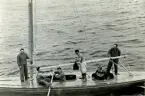Fotografi ur Detlow von Brauns album. Italienska 6-an vid OS-seglingarna.