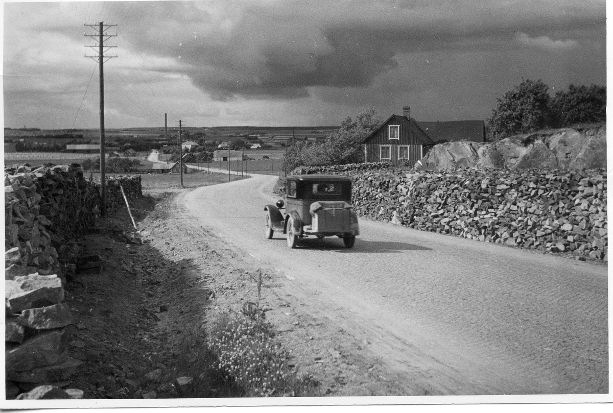Kullerstensväg i Veinge.