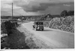 Kullerstensväg i Veinge.