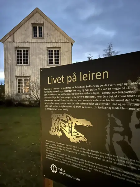 Fra utstillingen "I sporet av krigsfanger" på Fannrem prestegård