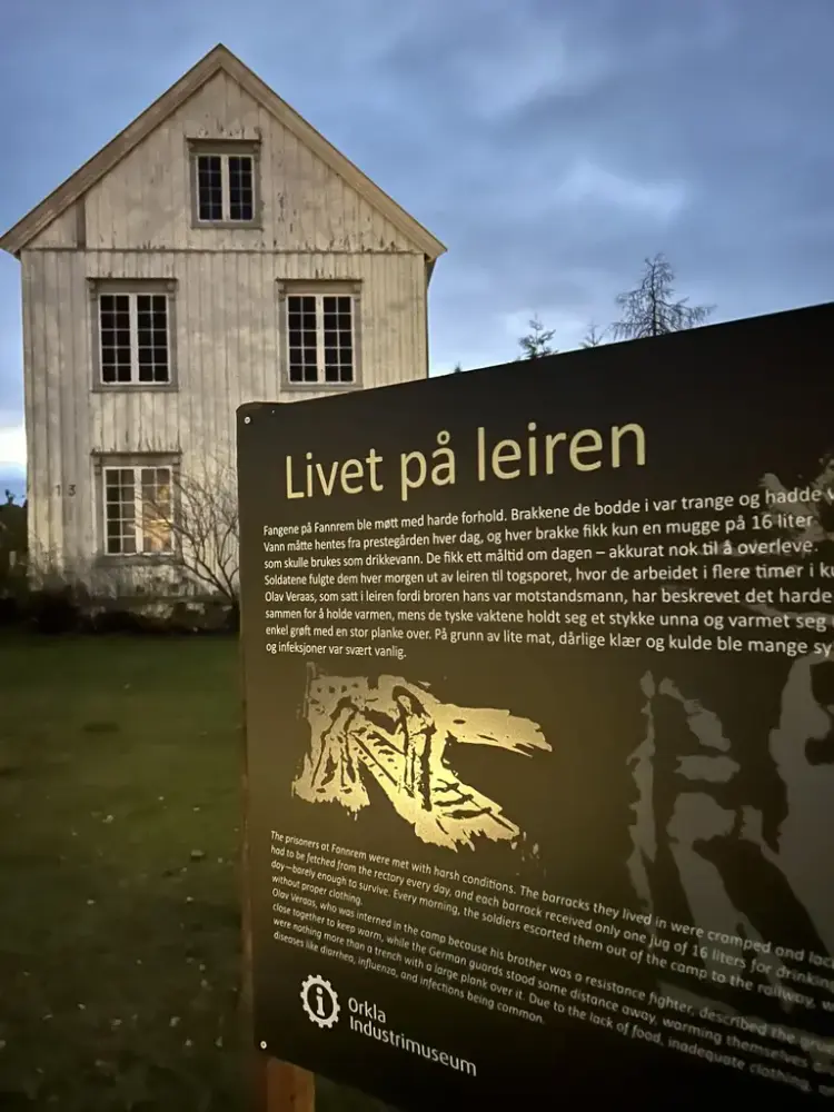 Fra utstillingen "I sporet av krigsfanger" på Fannrem prestegård