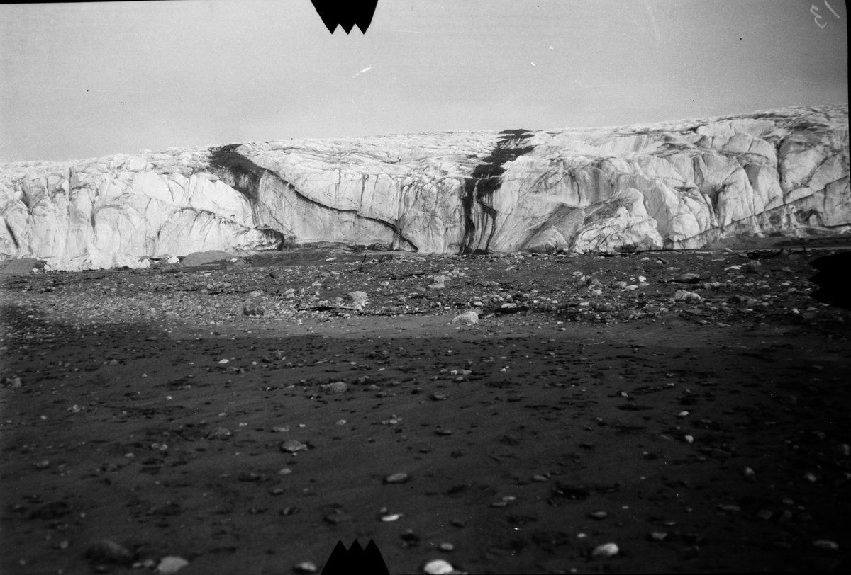 Bre nr. 1 i Cross- bay. "14. juli breen". -Fra kartleggingen av Svalbard i 1906/07.