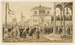 Den hellige Ursula i Venezia - etter Vittore Carpaccio [Tegning]