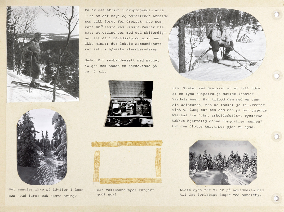 Sider i Album2 fra Frank Christensensens samling av foto fra andre verdenskrig, frigjøringen og tiden etter.