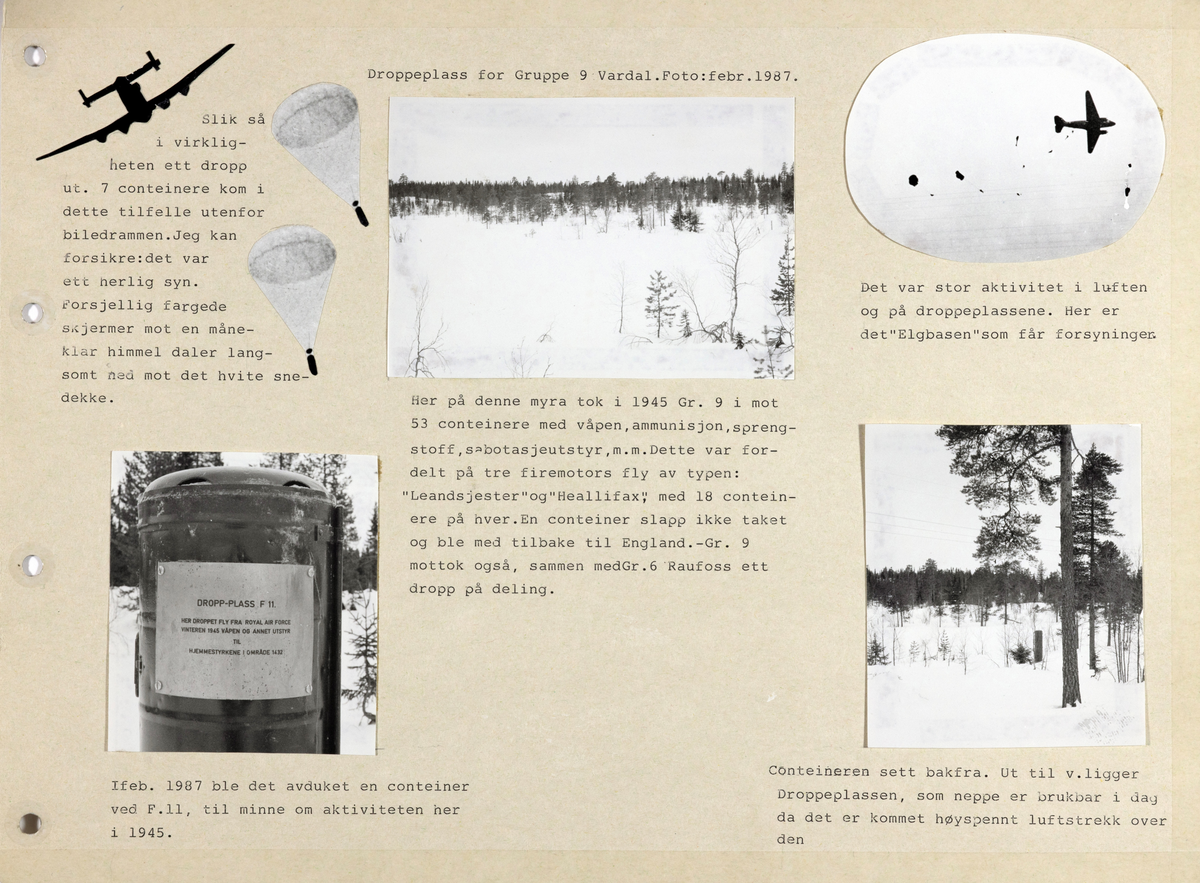 Sider i Album2 fra Frank Christensensens samling av foto fra andre verdenskrig, frigjøringen og tiden etter.