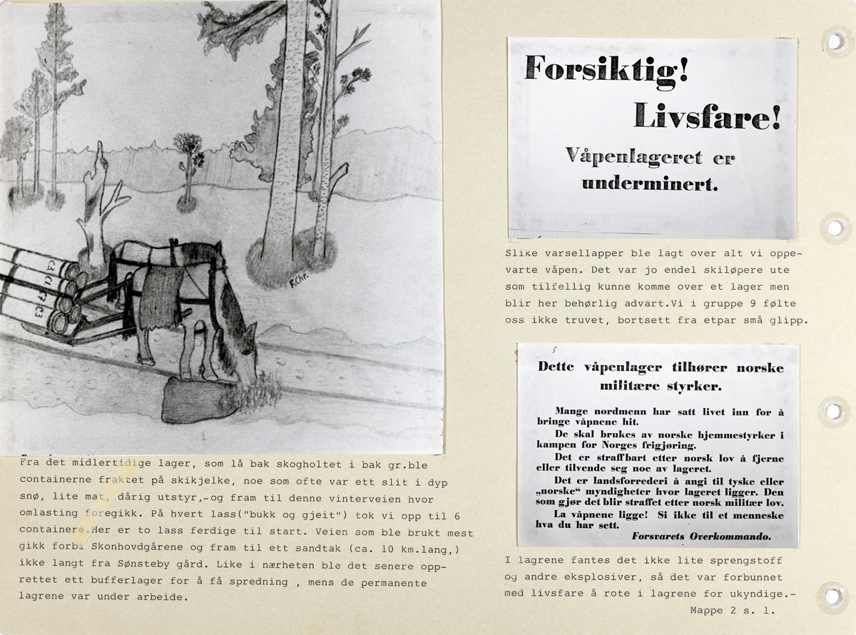 Sider i Album2 fra Frank Christensensens samling av foto fra andre verdenskrig, frigjøringen og tiden etter.