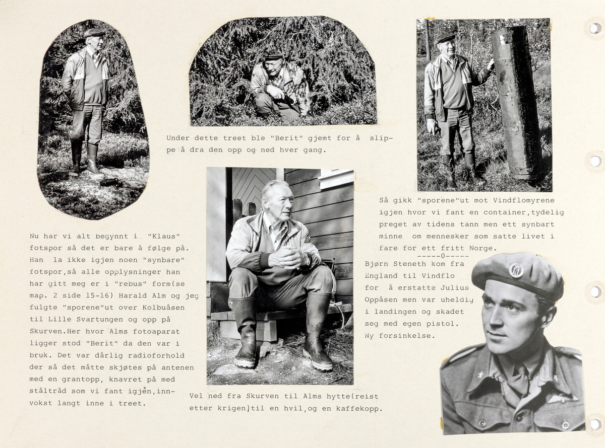 Sider i Album2 fra Frank Christensensens samling av foto fra andre verdenskrig, frigjøringen og tiden etter.