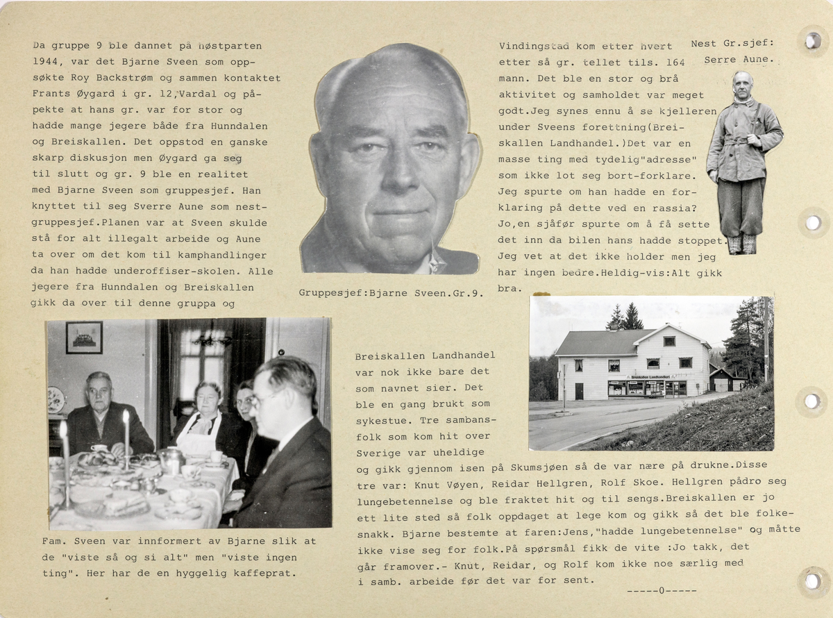 Sider i Album2 fra Frank Christensensens samling av foto fra andre verdenskrig, frigjøringen og tiden etter.