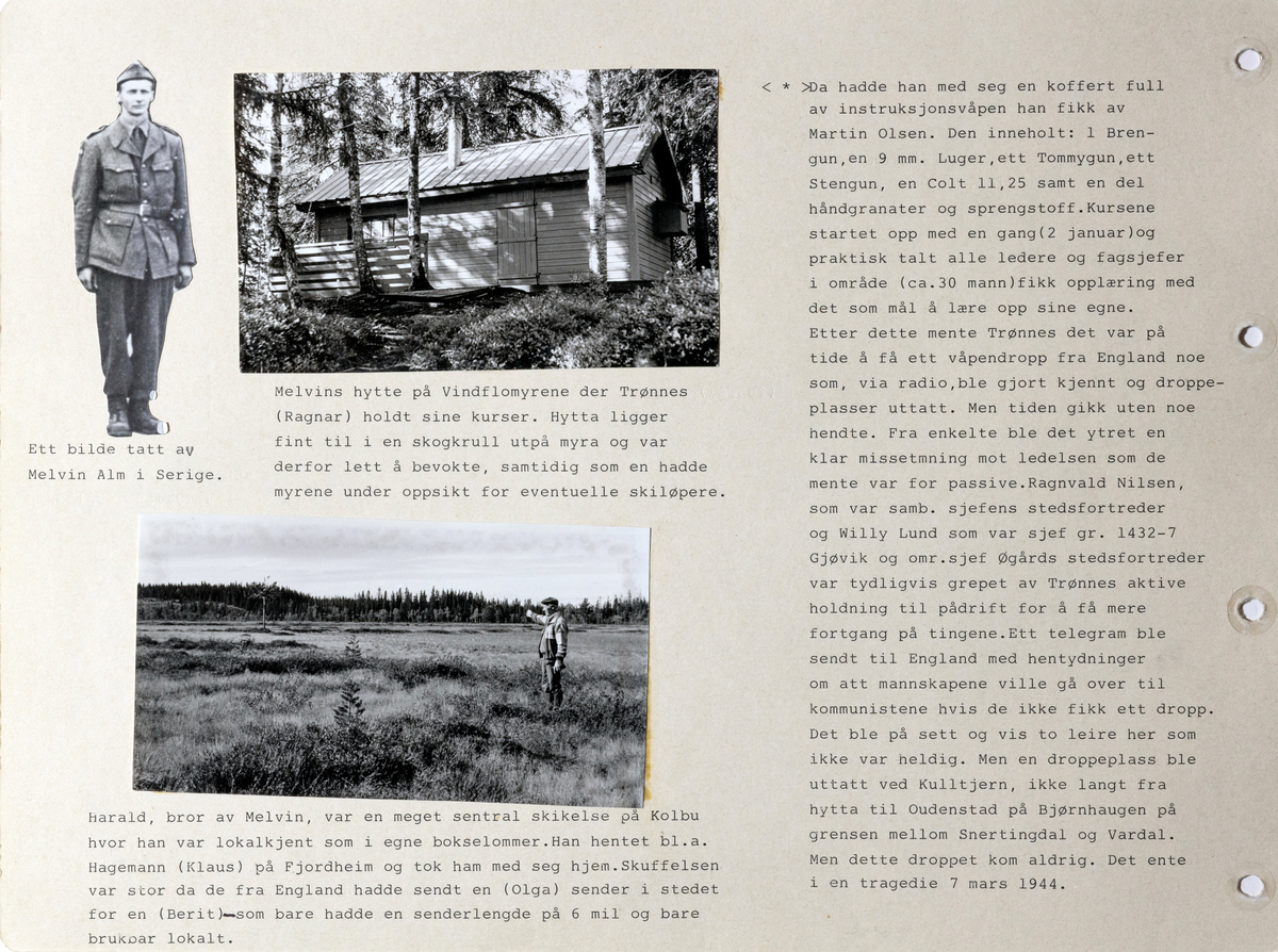 Sider i Album2 fra Frank Christensensens samling av foto fra andre verdenskrig, frigjøringen og tiden etter.