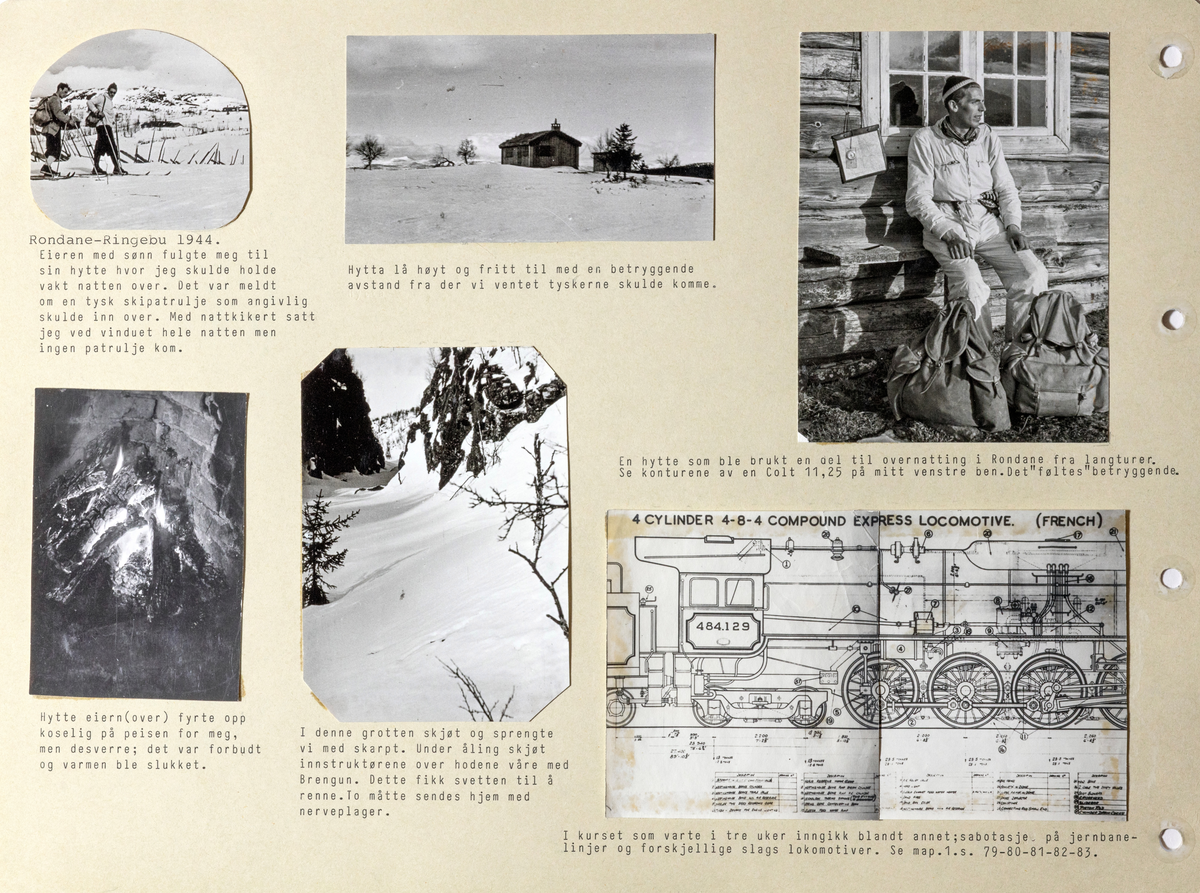 Sider i Album2 fra Frank Christensensens samling av foto fra andre verdenskrig, frigjøringen og tiden etter.