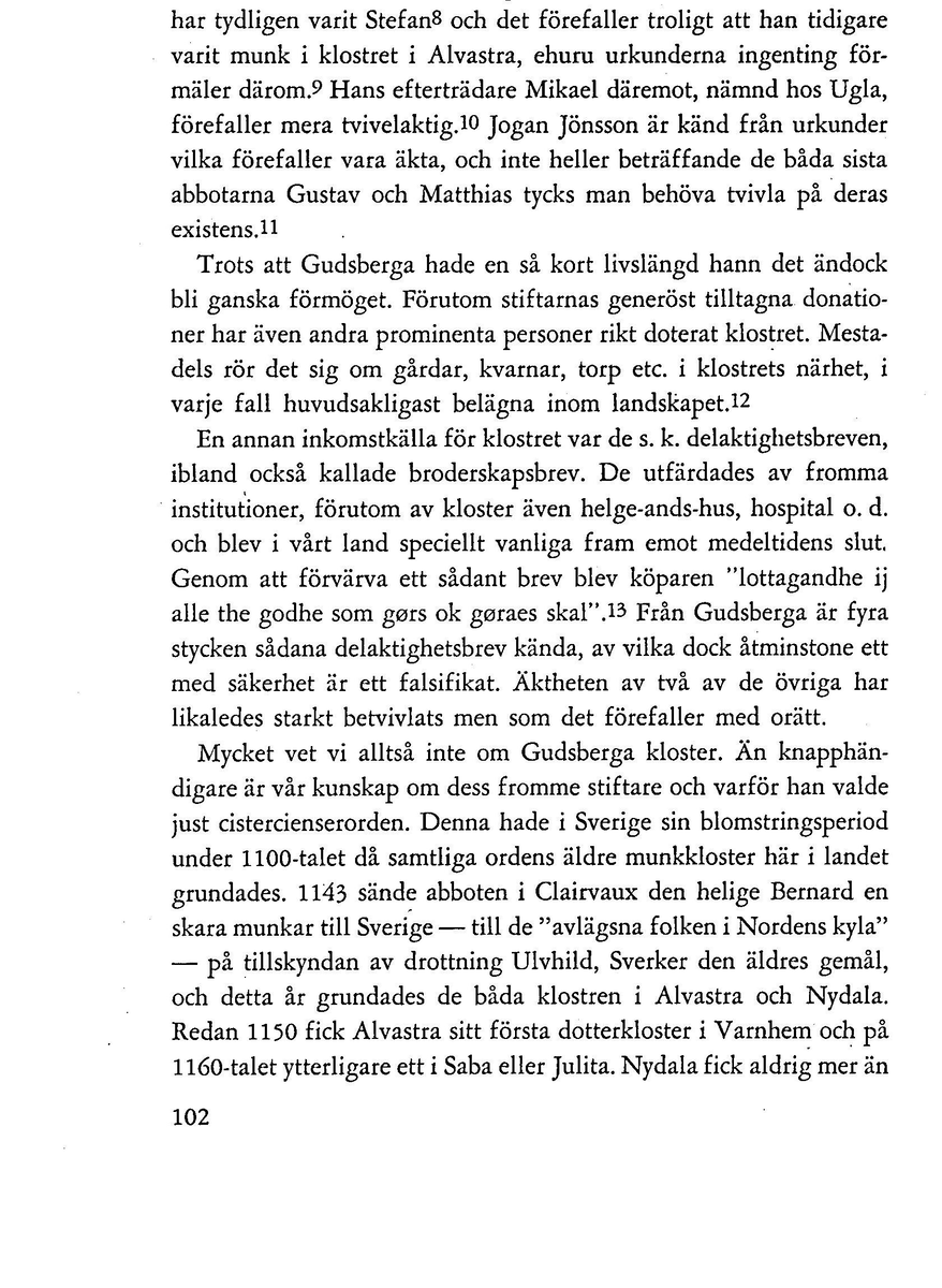 'Gudz heliga Clöster i Dala' av Ingrid Swartling. Särtryck ur Dalarnas hembygdsbok 1962.
Redgörelse av undersökningsresultaten vid Gudsberga kloster.
