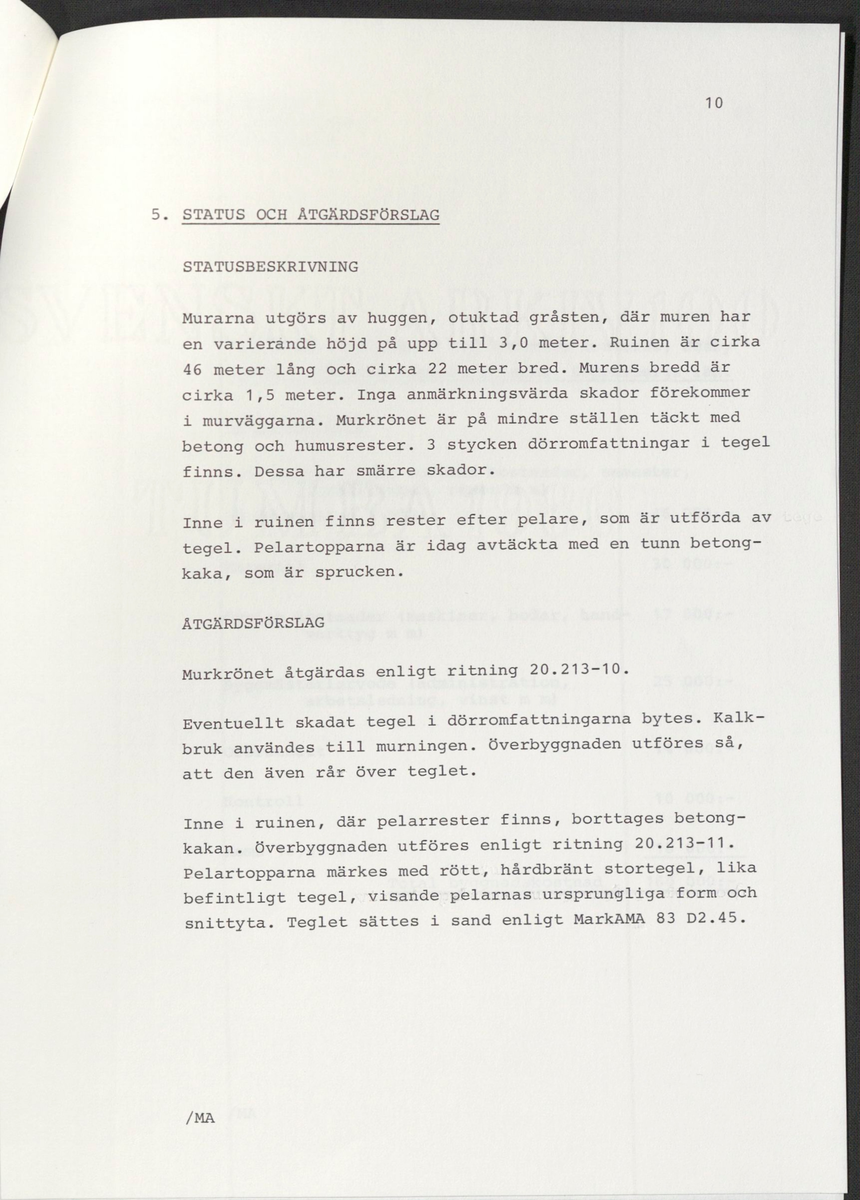 ’Restaurering av Gudsberga klosterruin’ år 1978, av RAÄ Vårdsektion. 

Materialet är en kopia ifrån Riksantikvarieämbetets antikvariskt topografiska arkiv