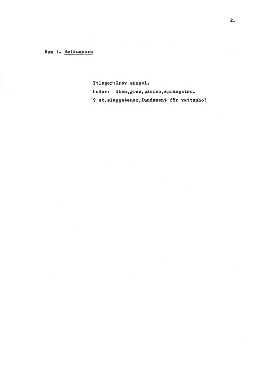 Rapport över arkeologisk undersökning febr-mars 1984 av Stall f.d. kyrka vid Kloster, Husby socken. Av Lennart Serenius, mars 1984.