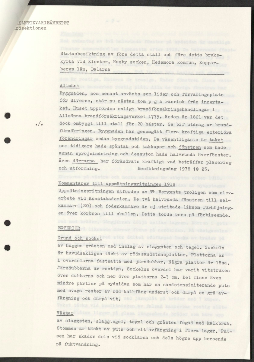 ’Restaurering av Gudsberga klosterruin’ år 1978, av RAÄ Vårdsektion. 

Materialet är en kopia ifrån Riksantikvarieämbetets antikvariskt topografiska arkiv