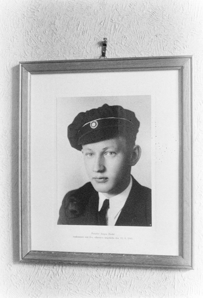 Falne postfolk. Andre verdenskrig. Risdal, Jørgen Kjeldsen. Postassistent/Postelev - Strinda/Trondheim.