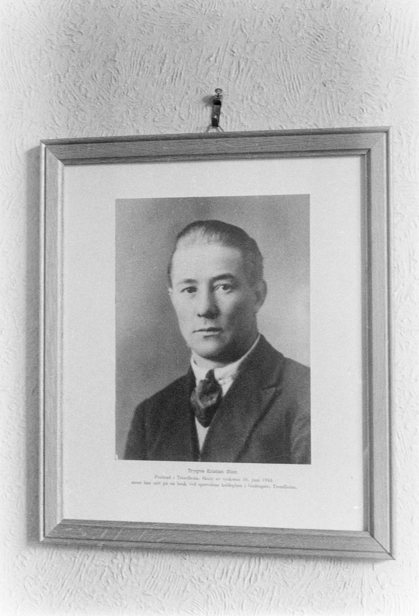 Falne postfolk. Andre verdenskrig. Øien, Trygve Kristian. Postbud Trondheim