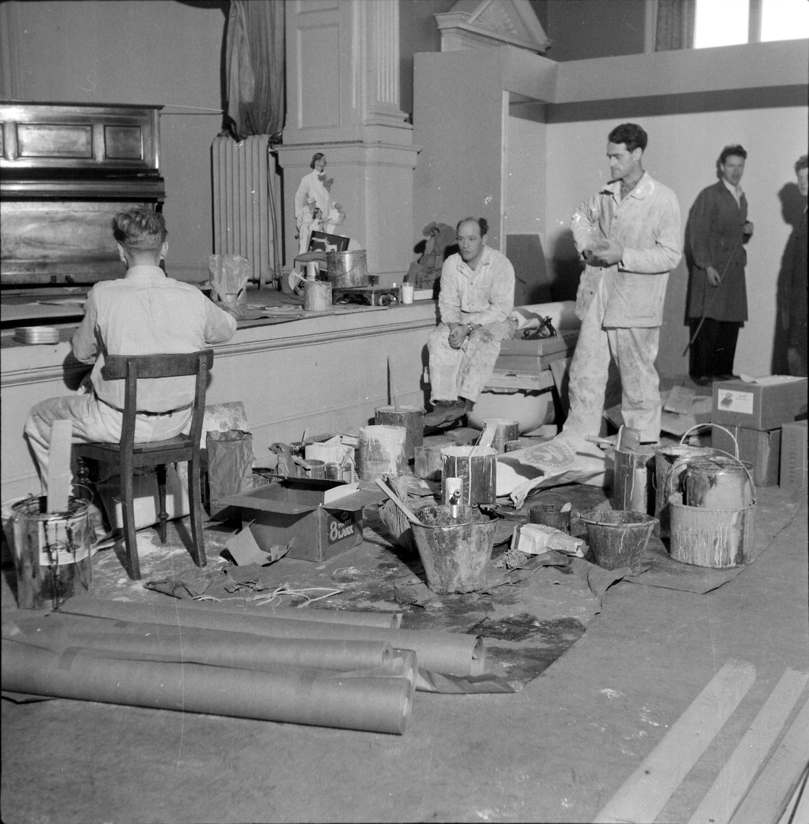 Håndverk- og Industrimessen 1954, rigging