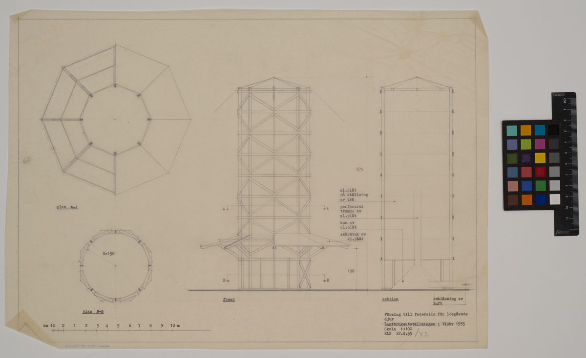 Lantbruksutställning Visby 1955
Fodersilo för lösgående djur