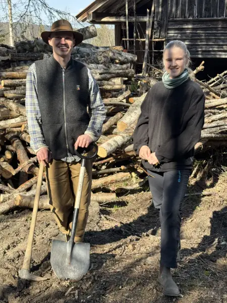 Agnes og Lage på Bøle gard