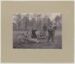 Kapten Unges kanon före avfyrning.