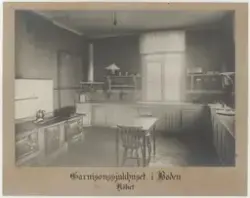 Garnisonssjukhuset i Boden. Köket.