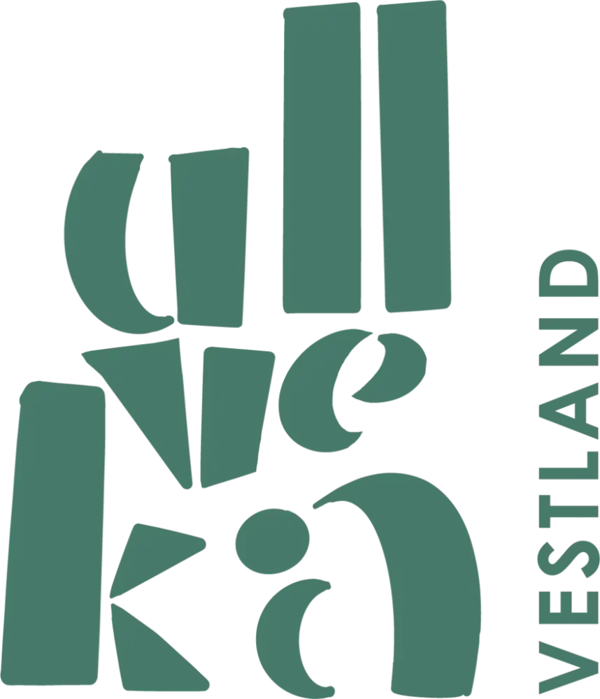 Grønn tekstlogo skrevet Ullveka Vestland