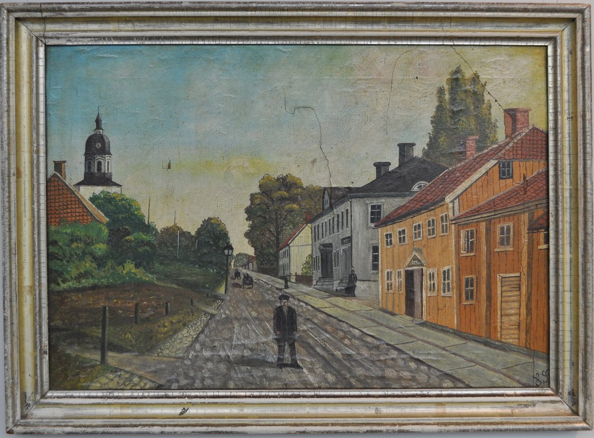 Gatuscen från Brahegatan i Gränna