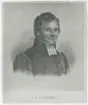 Porträtt på Professor Anders Otto Lindfors född år 1781 i Karstorp, Näsby socken, Östra härad och död 8 mars år 1841 i Lund.