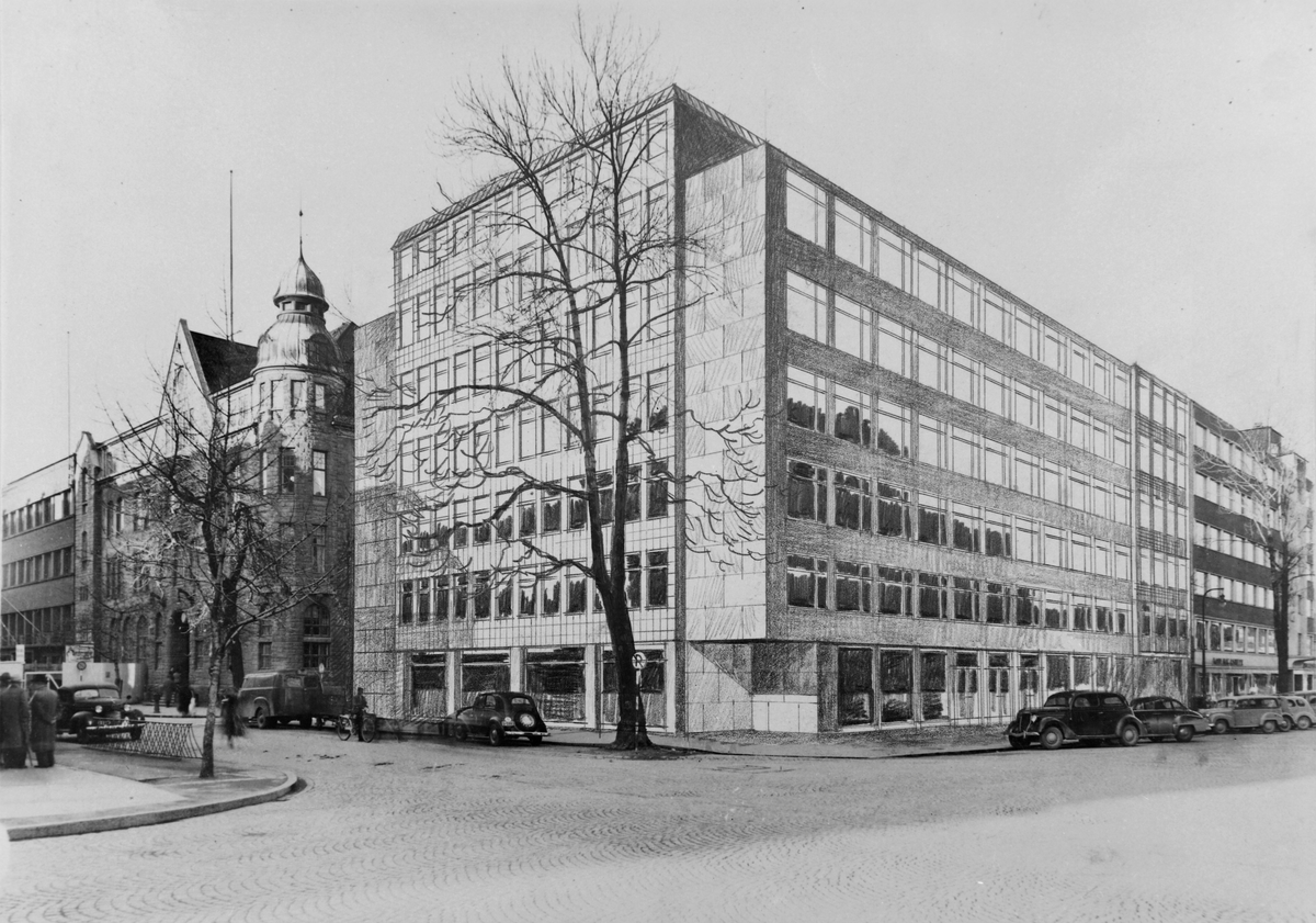 Søndre gate 12, tegning