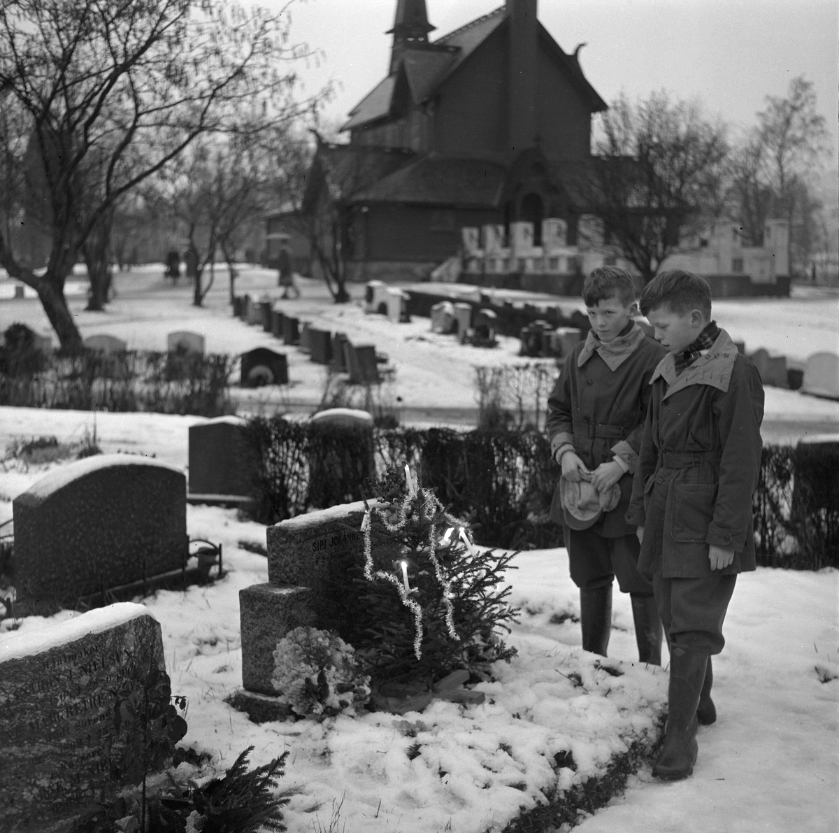 Julaften på Tilfredshet gravlund