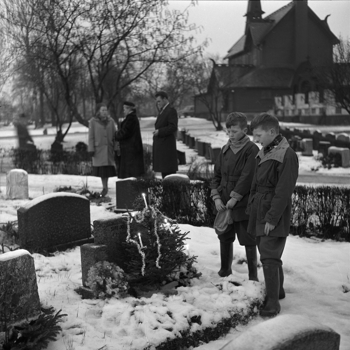Julaften på Tilfredshet gravlund