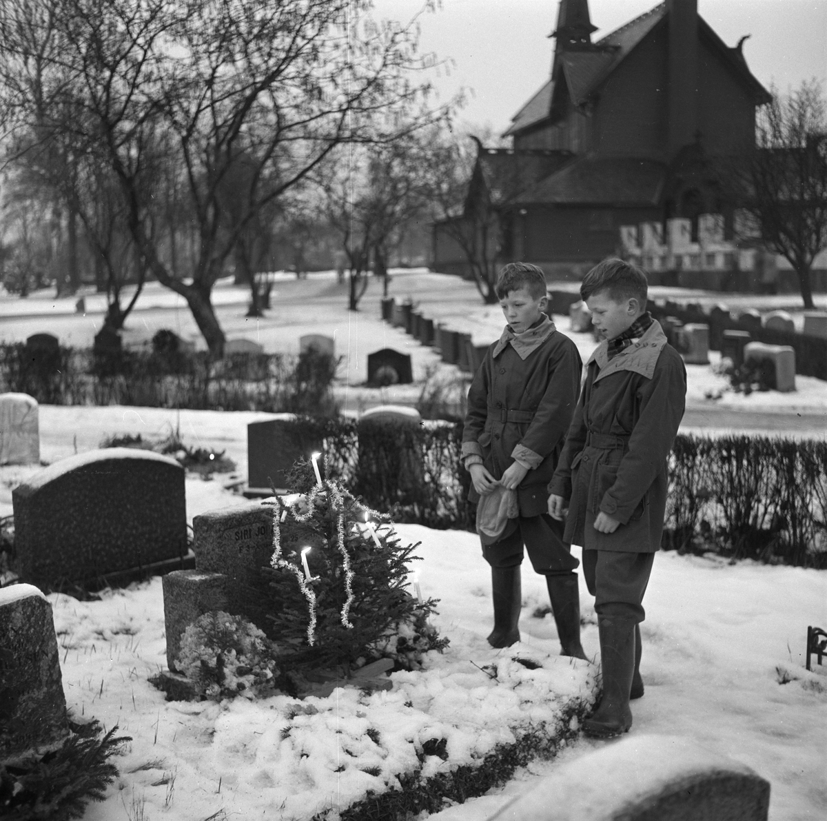 Julaften på Tilfredshet gravlund