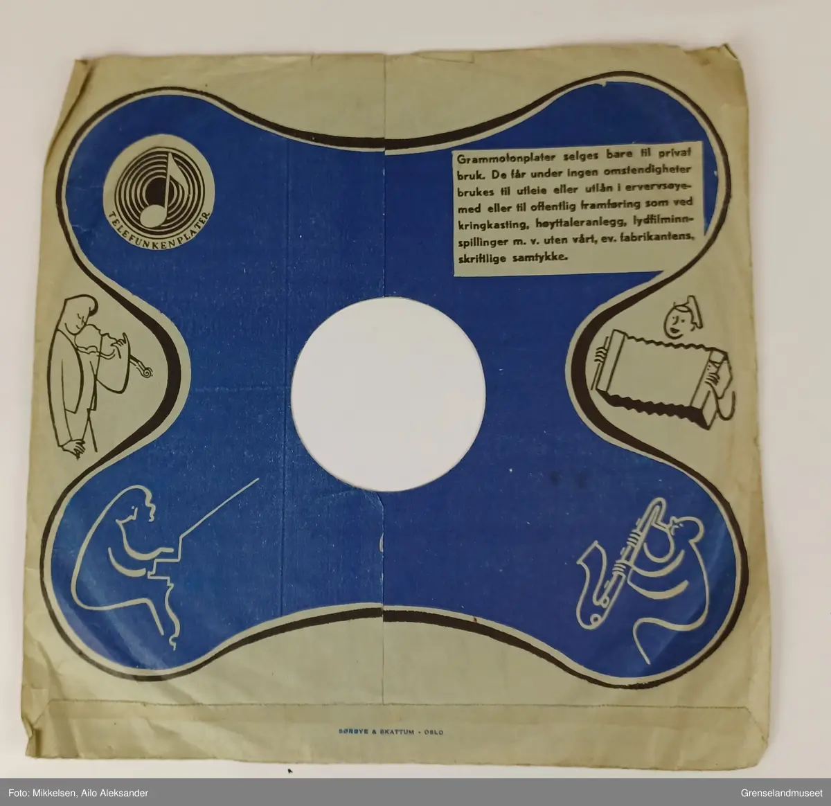 Plate: Columbia overskrift og illustrasjon. 
           Magic Notes logoen som er en note.
