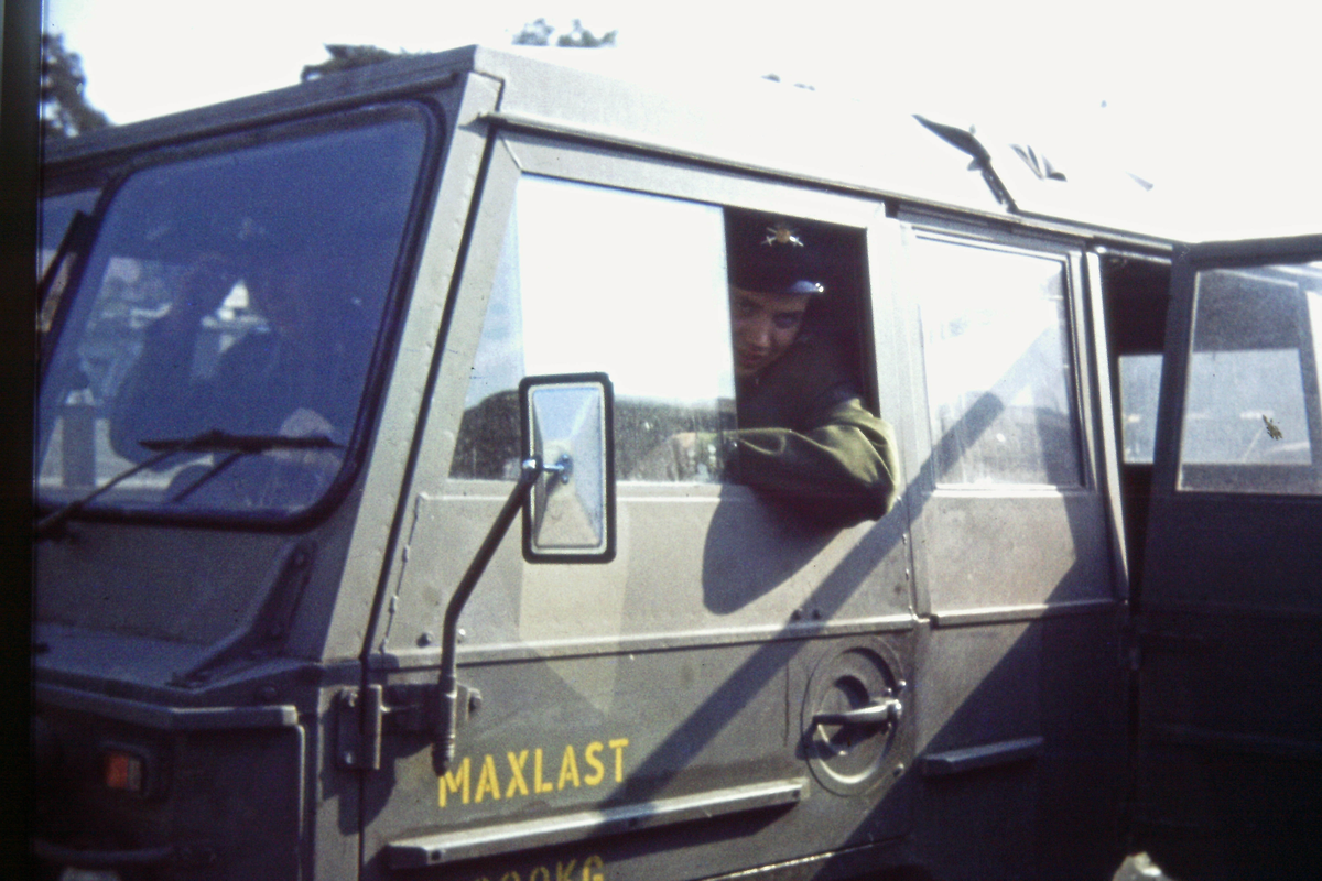 Stockholmsresa med GS 2/T 2 1973. Arméns Motorskola.