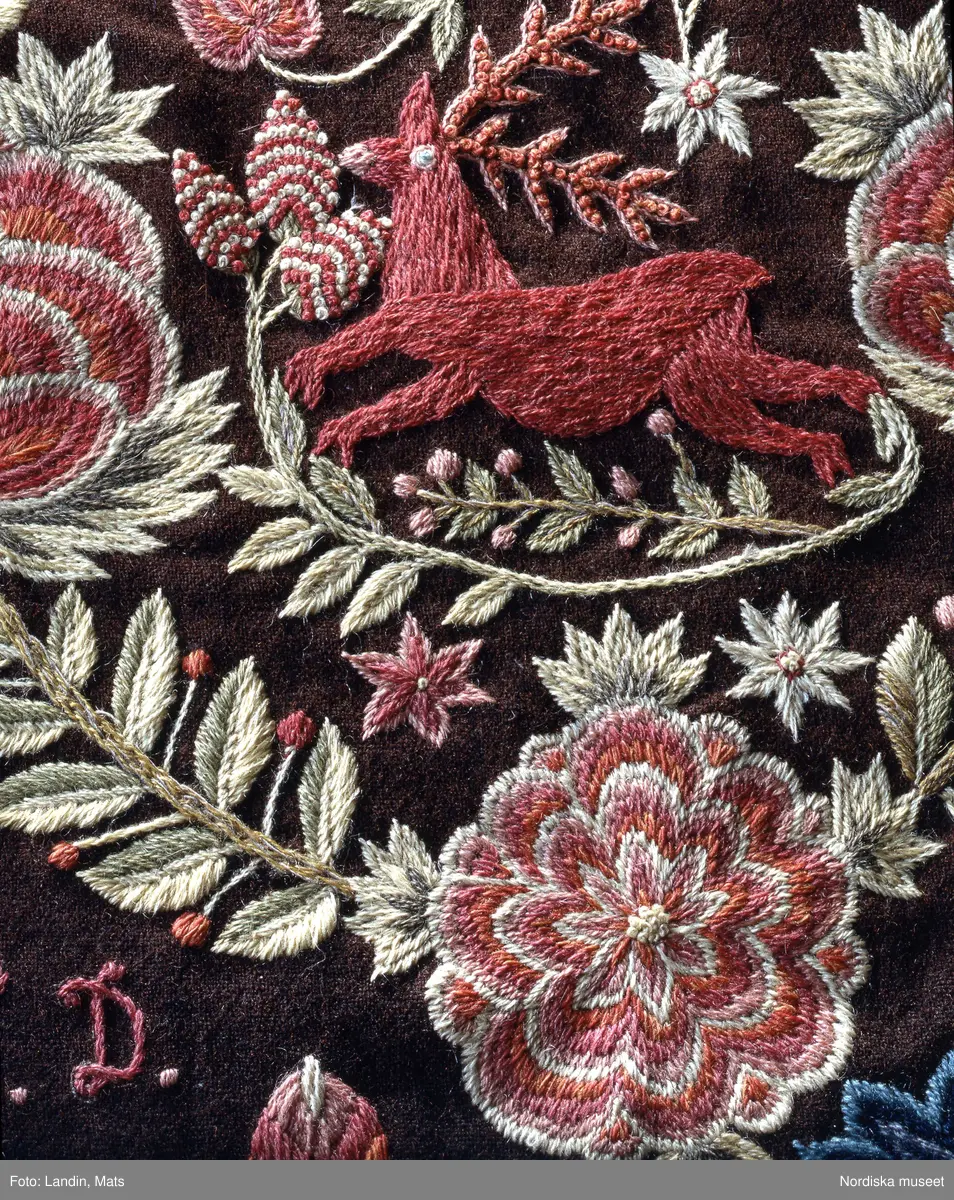 Åkdyna från år 1798  ur Hedvig Ulfsparres samling nr 621. Nordiska museets föremål NM.0480621.