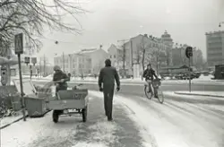 Vinter vid Järntorget, 1970-tal